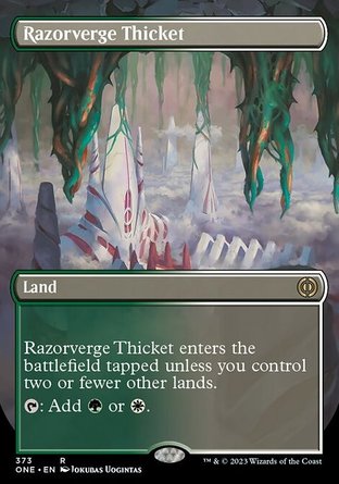 【JPN】《銳草陲灌叢/Razorverge Thicket》[非瑞克西亞：萬界歸一]