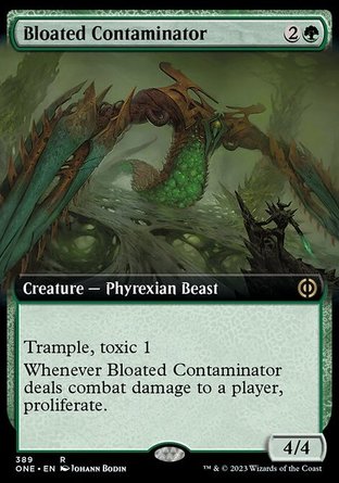 【JPN】 ☆Foil☆ 《漲囊污染獸/Bloated Contaminator》[非瑞克西亞：萬界歸一]