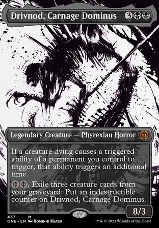【ENG】 ☆Foil☆ 《殺戮聖主綴文諾/Drivnod, Carnage Dominus》[非瑞克西亞：萬界歸一]