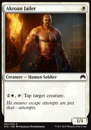 【JPN】《阿喀洛斯獄卒/Akroan Jailer》[魔法風雲會：起源]
