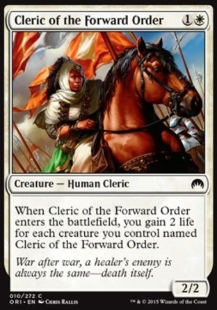 【JPN】《前鋒團僧侶/Cleric of the Forward Order》[魔法風雲會：起源]