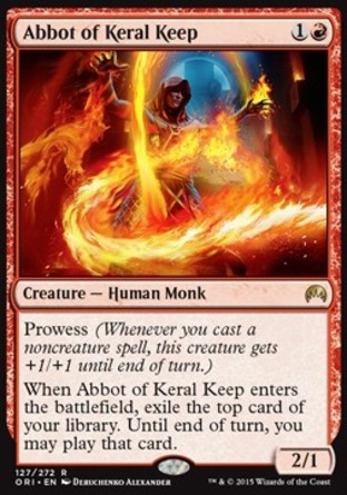 【JPN】《科瑞爾要塞僧長/Abbot of Keral Keep》[魔法風雲會：起源 ]