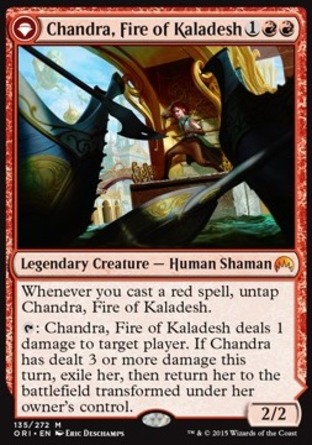 【JPN】《卡拉德許之火茜卓/Chandra, Fire of Kaladesh》[魔法風雲會：起源 ]