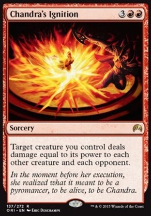 【JPN】《茜卓揚焰/Chandra's Ignition》[魔法風雲會：起源 ]
