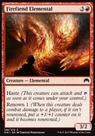 【JPN】《炎魔元素/Firefiend Elemental》[魔法風雲會：起源]