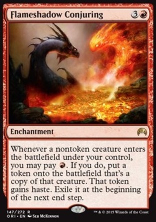 【JPN】《召現焰影/Flameshadow Conjuring》[魔法風雲會：起源 ]
