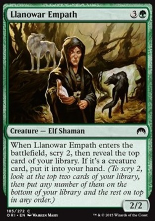 【JPN】《羅堰共感者/Llanowar Empath》[魔法風雲會：起源]