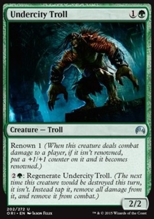 【JPN】《地底城巨魔/Undercity Troll》[魔法風雲會：起源]