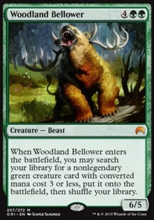 【JPN】《林地咆哮獸/Woodland Bellower》[魔法風雲會：起源 ]〔MP〕