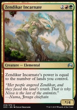 【JPN】《贊迪卡化身/Zendikar Incarnate》[魔法風雲會：起源]