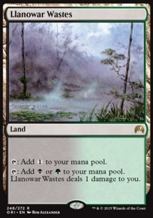 【JPN】《羅堰荒野/Llanowar Wastes》[魔法風雲會：起源 ]