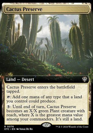 【ENG】《仙掌保護地/Cactus Preserve》[光雷驛鏢客指揮官]