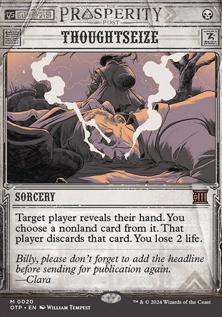 【ENG】《攫取思緒/Thoughtseize》[號外新聞]