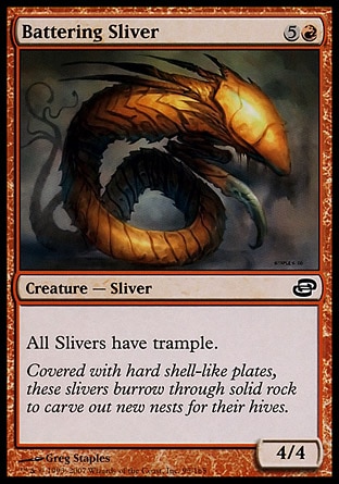 【JPN】《衝擊裂片妖/Battering Sliver》[時空混沌]