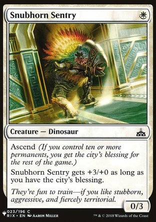【ENG】《哨衛短角龍/Snubhorn Sentry》[The List]