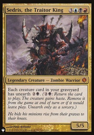 【ENG】《叛徒之王塞基司/Sedris, the Traitor King》[The List]