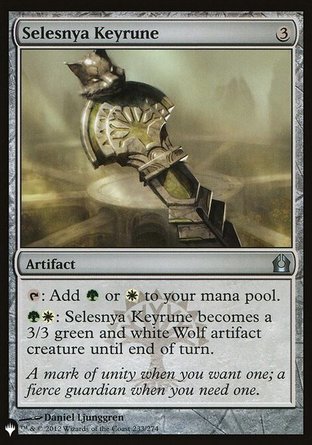 【ENG】《瑟雷尼亞符鎮兵/Selesnya Keyrune》[The List]