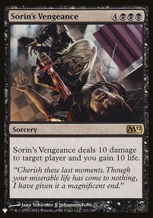 【ENG】《索霖的復仇/Sorin's Vengeance》[The List]
