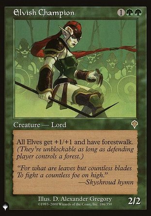 【ENG】《妖精鬥士/Elvish Champion》[The List]