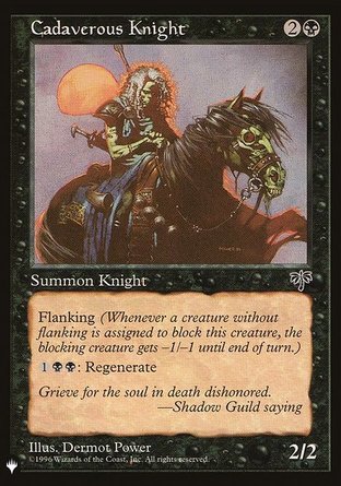 【ENG】《＜剖屍騎士＞/Cadaverous Knight》[The List]