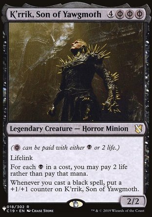 【ENG】《＜約格莫夫之子剋瑞克＞/K'rrik, Son of Yawgmoth》[The List]