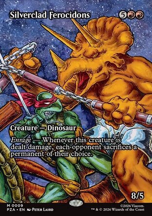 【ENG】《銀甲暴猛龍/Silverclad Ferocidons》[忍者龜原始素材]