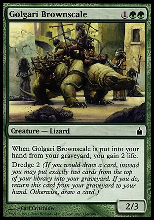 【JPN】《葛加理棕鱗獸/Golgari Brownscale》[拉尼卡公會城]