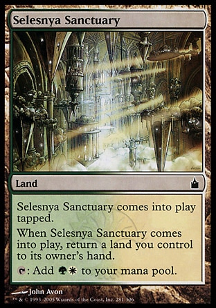 【JPN】《瑟雷尼亞聖殿/Selesnya Sanctuary》[拉尼卡公會城]