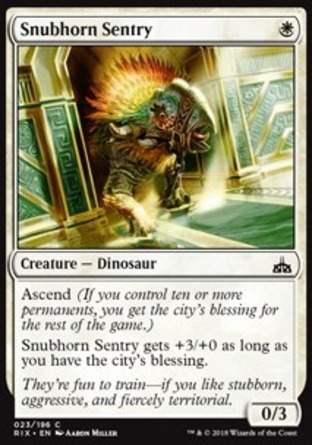 【JPN】《哨衛短角龍/Snubhorn Sentry》[決勝依夏蘭]