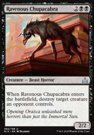 【JPN】《貪食卓柏卡布拉/Ravenous Chupacabra》[決勝依夏蘭]