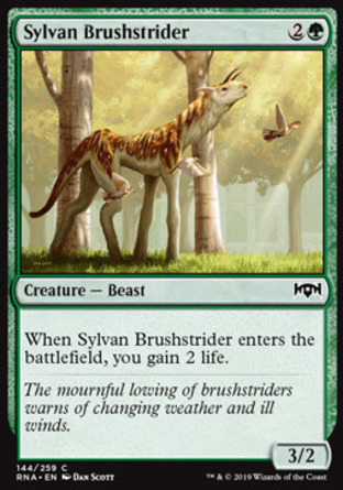 【JPN】《森林拂行獸/Sylvan Brushstrider》[效忠拉尼卡]
