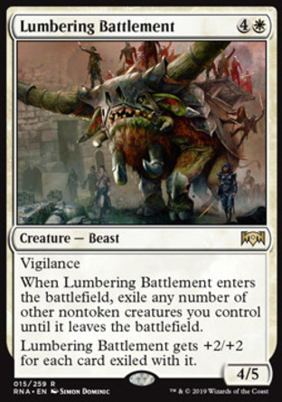 【JPN】《緩行城垛獸/Lumbering Battlement》[效忠拉尼卡]