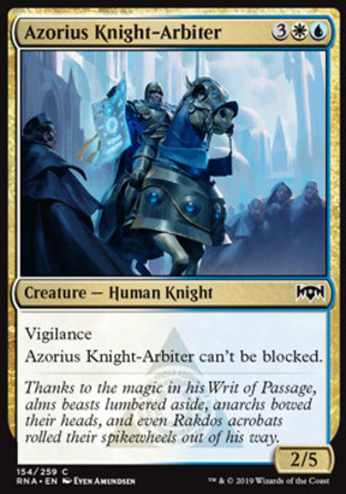 【JPN】《俄佐立仲裁騎士/Azorius Knight-Arbiter》[效忠拉尼卡]