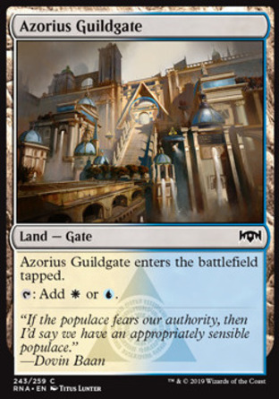 【JPN】《俄佐立公會門/Azorius Guildgate》[效忠拉尼卡]