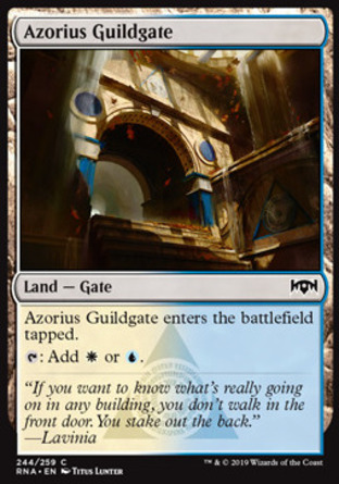 【JPN】《俄佐立公會門/Azorius Guildgate》[效忠拉尼卡]