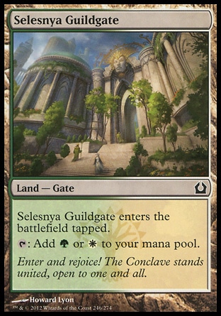 【JPN】《瑟雷尼亞公會門/Selesnya Guildgate》[再訪拉尼卡]
