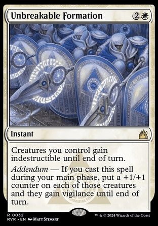 【ENG】 ☆Foil☆ 《難破妙陣/Unbreakable Formation》[拉尼卡：重製版]