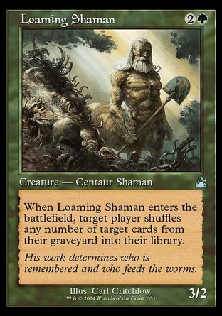 【ENG】 ☆Foil☆ 《填土祭師/Loaming Shaman》[拉尼卡：重製版]