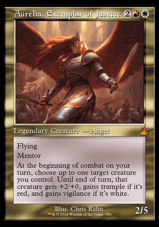 【ENG】 ☆Foil☆ 《正義模範歐瑞梨/Aurelia, Exemplar of Justice》[拉尼卡：重製版]