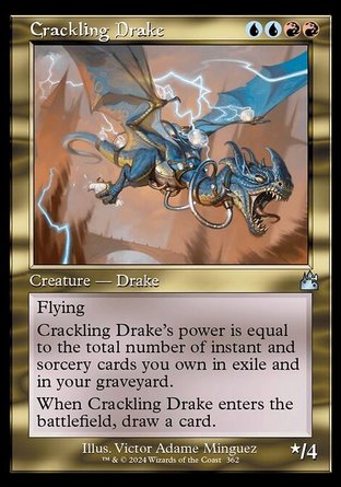 【ENG】 ☆Foil☆ 《爆響龍獸/Crackling Drake》[拉尼卡：重製版]