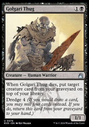 【ENG】 ☆Foil☆ 《葛加理流氓/Golgari Thug》[拉尼卡：重製版]