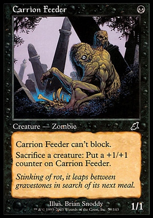 【CHT】 ☆Foil☆ 《腐食怪/Carrion Feeder》[劫運降臨]〔HP〕