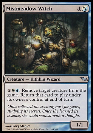 【JPN】《霧牧地魔法師/Mistmeadow Witch》[闇影荒原]