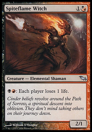 【JPN】《怨火魔法師/Spiteflame Witch》[闇影荒原]