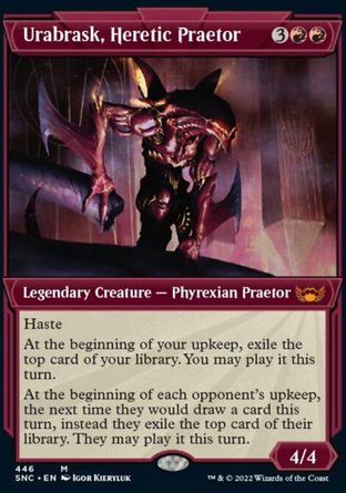【ENG】《異端魔判窪巴司/Urabrask, Heretic Praetor》[新卡佩納：喧囂黑街]