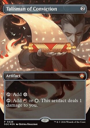 【ENG】 ☆Foil☆ 《信念飾符/Talisman of Conviction》[斯翠海文的祕密指揮官]