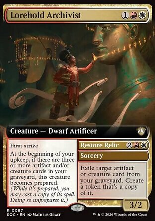 【ENG】《衡鑑檔案師#復原遺寶/Lorehold Archivist#Restore Relic》[斯翠海文的祕密指揮官]