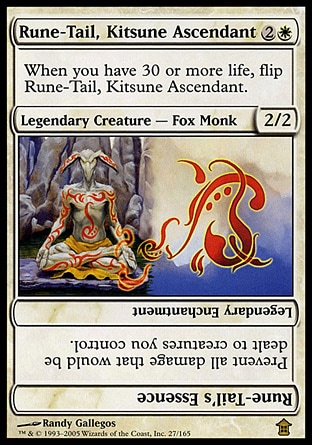 【JPN】《入聖狐族符尾/Rune-Tail, Kitsune Ascendant》[神河任俠傳]