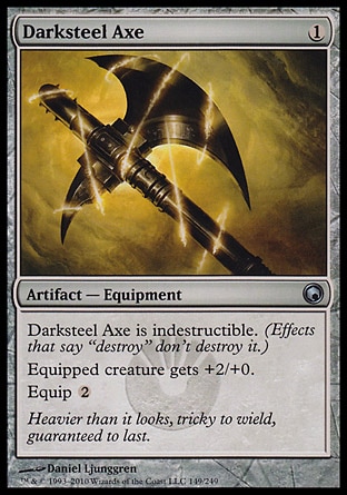 【JPN】《玄鐵斧/Darksteel Axe》[秘羅地創痕]