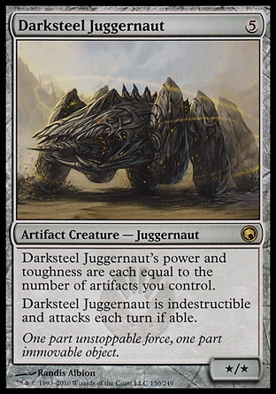 【JPN】《玄鐵攻城巨車/Darksteel Juggernaut》[秘羅地創痕]